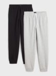 H&M 2 Pack Cuffed Sweatpants 1