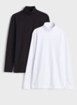 H&M 2 Pack Slim Fit T-Shirt 1