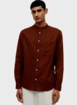 H&M Grandad Collar Regular Fit Shirt (1)