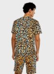 H&M Leopard Print T-Shirt & Pyjama Shorts Set 2