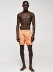 Mango MAN Star Print Swim Shorts (1)