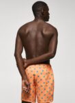 Mango MAN Star Print Swim Shorts (1)