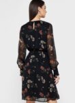 Vero Moda Floral Print Shirred Dress (1)